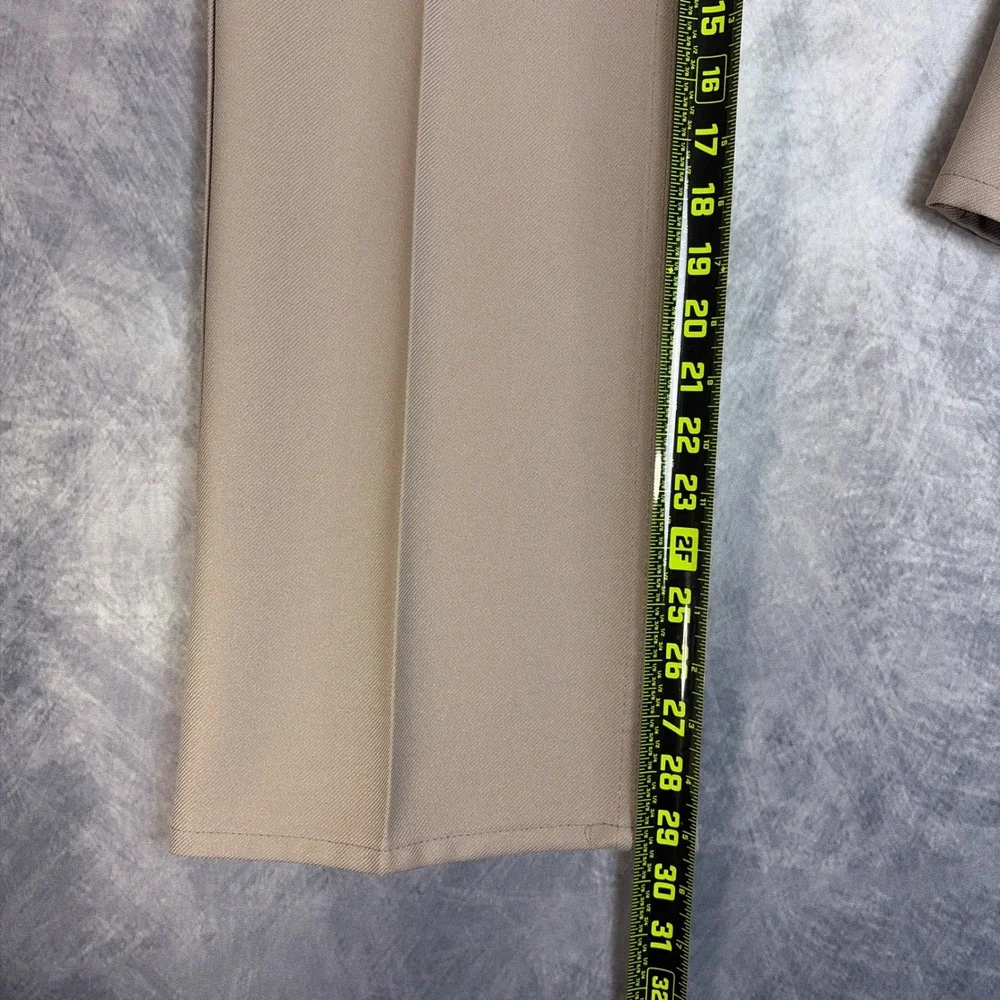 Vintage Levi's Action Slacks Mens 34x30 Tan Sta-Prest Straight Leg Trousers
